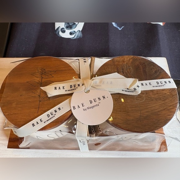 Rae Dunn White Herb Canisters with Wooden Lids - Picture 2 of 3